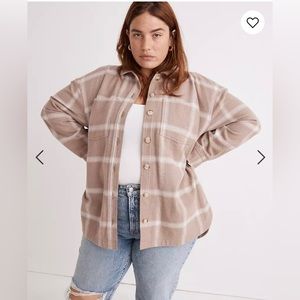 NWT Madewell oversized shirt jacket